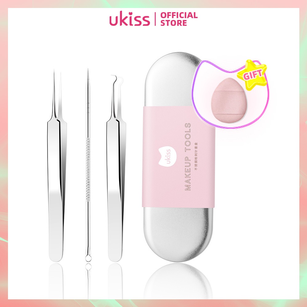 Ukiss ชุดเข็มแตนเลส สามแบบ สําหรับกําจัดสิว