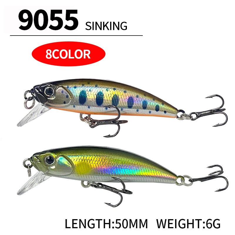 1 ชิ้น 50 มิลลิเมตร 6 กรัม Sinking Minnow Fishing Lure เหยื่อแข็ง