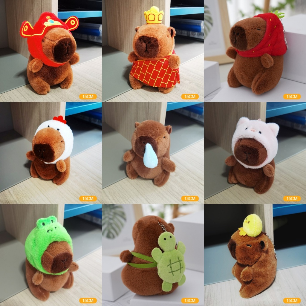 พวงกุญแจ Capybara ตุ๊กตาน่ารัก