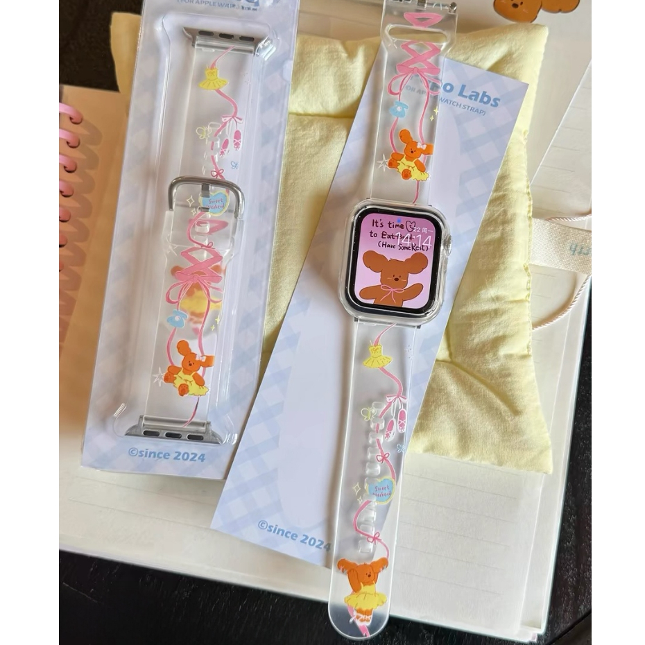 Bowknot Ballerina Bear รูปแบบนาฬิกาสําหรับ Apple Watch รูปที่ 2