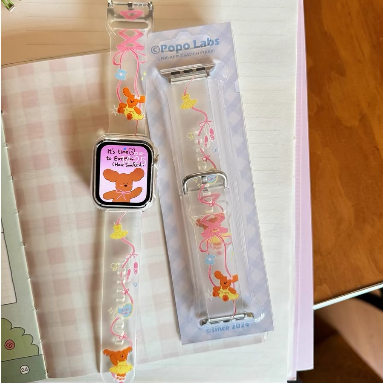 Bowknot Ballerina Bear รูปแบบนาฬิกาสําหรับ Apple Watch รูปที่ 3