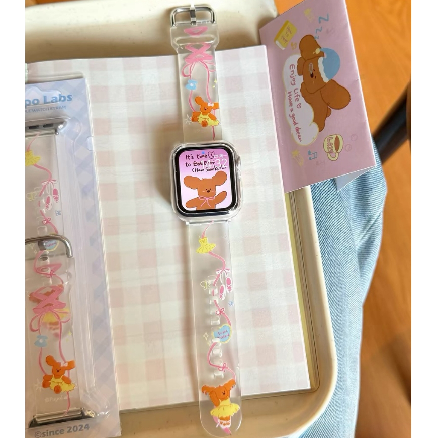 Bowknot Ballerina Bear รูปแบบนาฬิกาสําหรับ Apple Watch รูปที่ 5