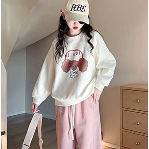 [สปอต] 3-14 ปี ชุดเดรสสำหรับสาว,ชุดฤดูใบไม้ร่วงสำหรับสาว,ชุดกีฬาลำลองแขนยาวขนาดใหญ่,สาวแฟชั่นการ์ตูนสองชิ้น,, - รูปที่ 6