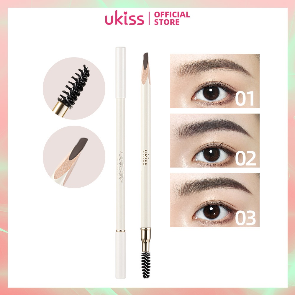 Ukiss ดินสอเขียนคิ้ว ปากกาเขียนคิ้ว แบบไม้ กันน้ํา (2.8 กรัม)