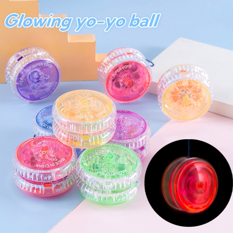 Luminous Yo-Yo แฟลชอิเล็กทรอนิกส์ Yo-Yo เด็กส่องสว่างของเล่นของขวัญนักเรียนรางวัล YL119