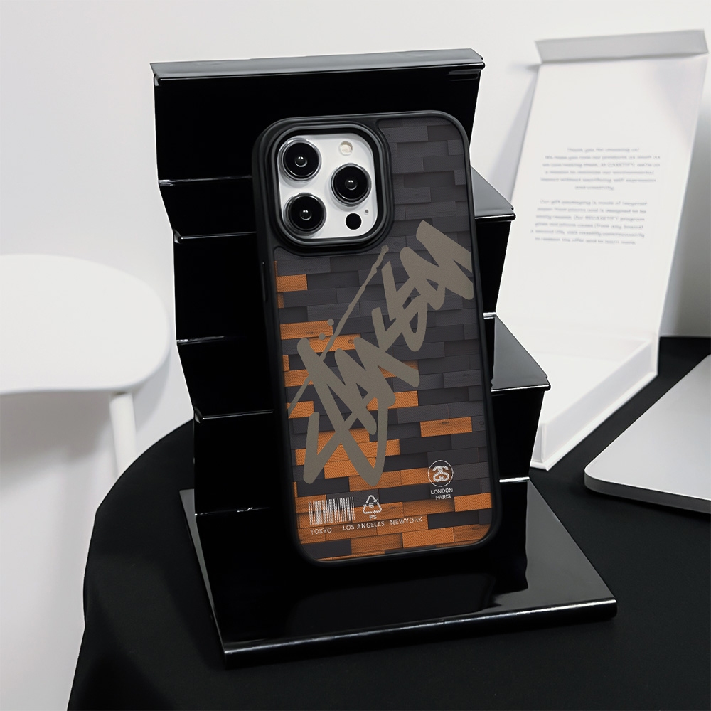 Stussy Graffiti Trendเคสโทรศัพท์แบบนุ่มสําหรับIphone 16 Pro Max 15 Pro Max 14 Pro Max i14 13 Pro Max i13 13pro i11 11 Pro Max 12 Pro Maxฝาครอบป้องกัน