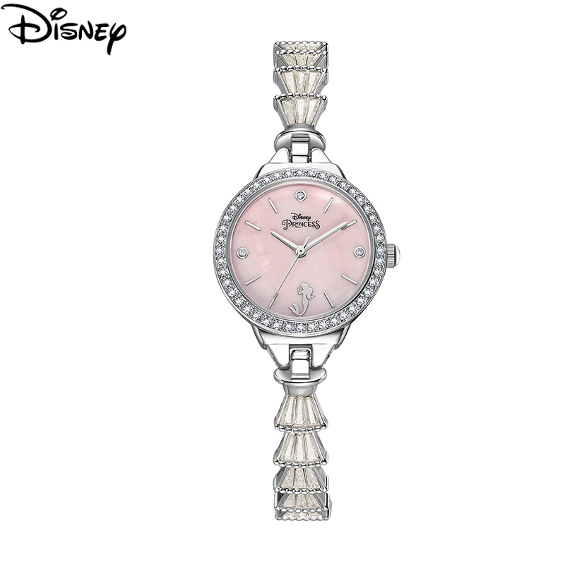 Disney นาฬิกาข้อมือควอตซ์แฟชั่น หรูหรา หรูหรา ของขวัญวันเกิด สําหรับแฟนสาว