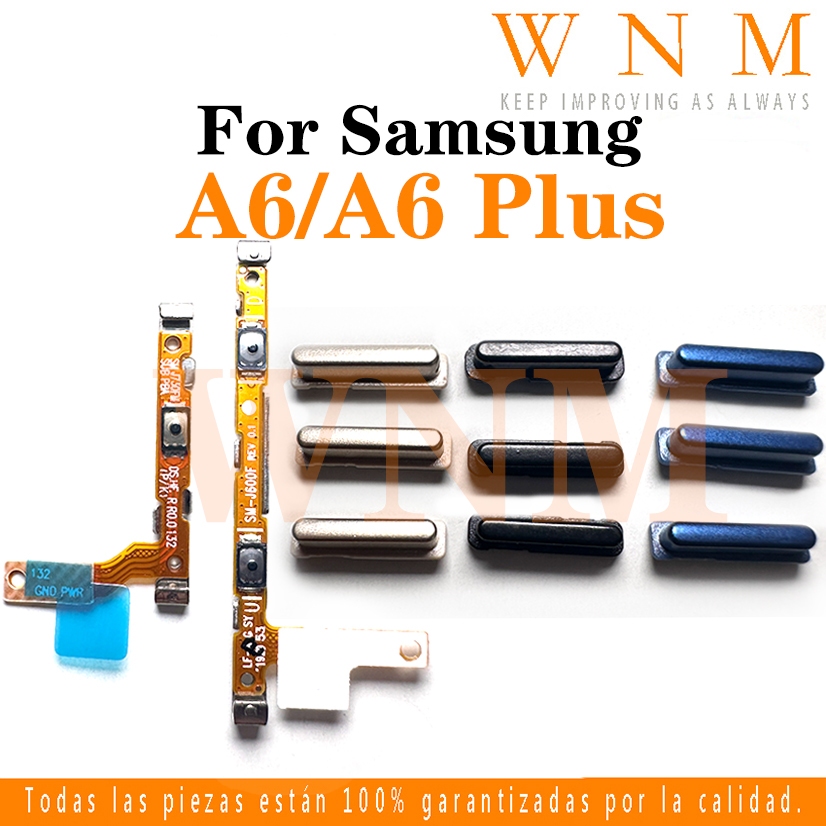 ใหม่สําหรับ Samsung Galaxy A6 Plus 2018 A600 A605 ปุ่ม flex บน/ปิดปุ่มสวิทช์ด้านข้าง Key Volume Up Down Flex สายโทรศัพท์มือถือส่วน