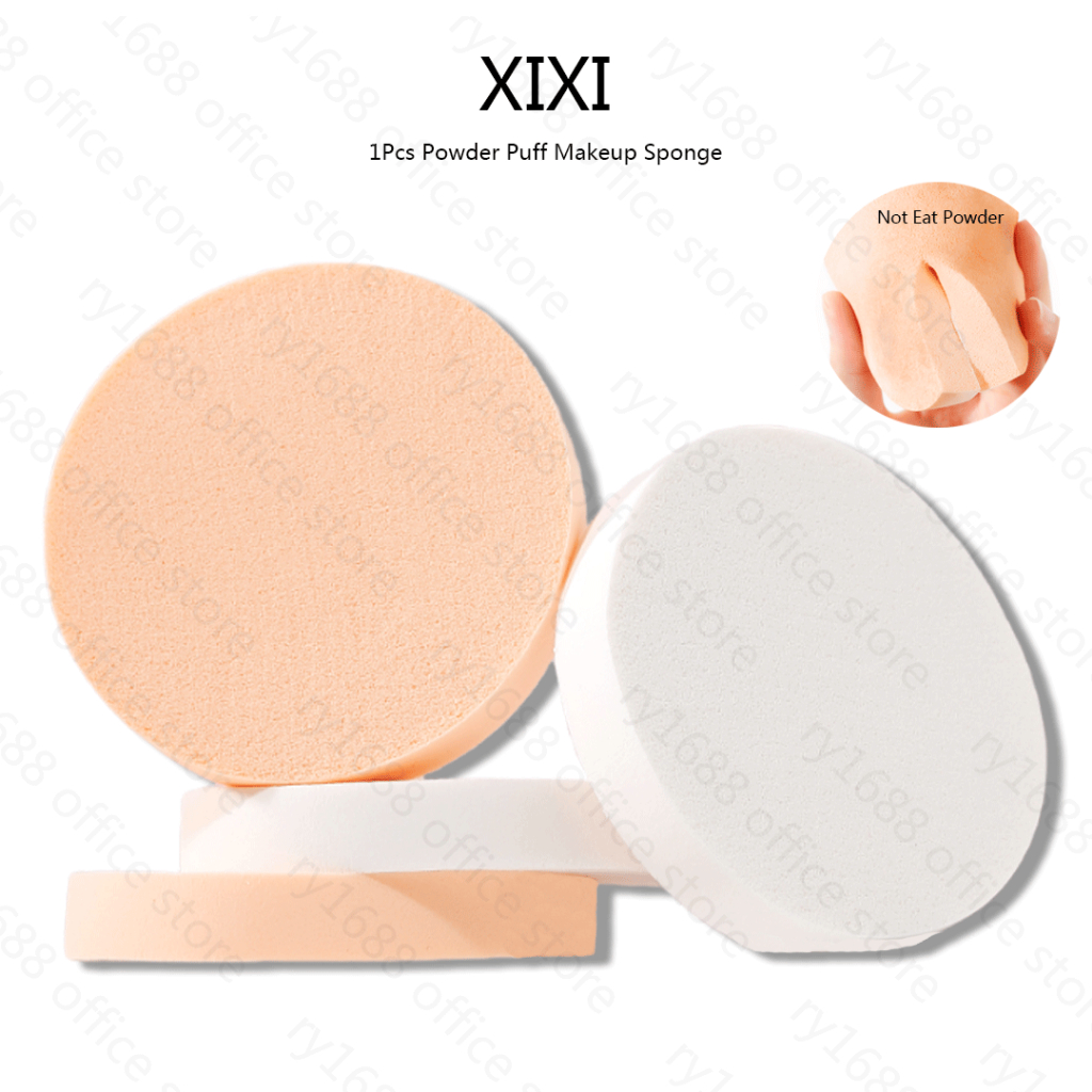 แป้งพัฟกลม ซีซี สีขาวเปลือยแห้งเปียกใช้คู่แต่งหน้าฟองน้ํานุ่มขนาดใหญ่หนาเครื่องสําอางเครื่องมือ