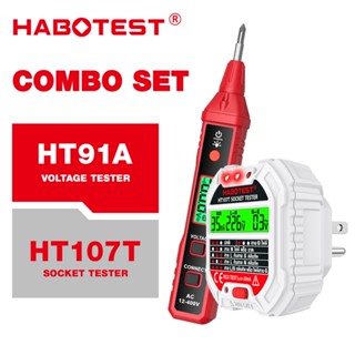 Habotest HT107T HT91A เครื่องทดสอบซ็อกเก็ตแรงดันไฟฟ้าทดสอบซ็…