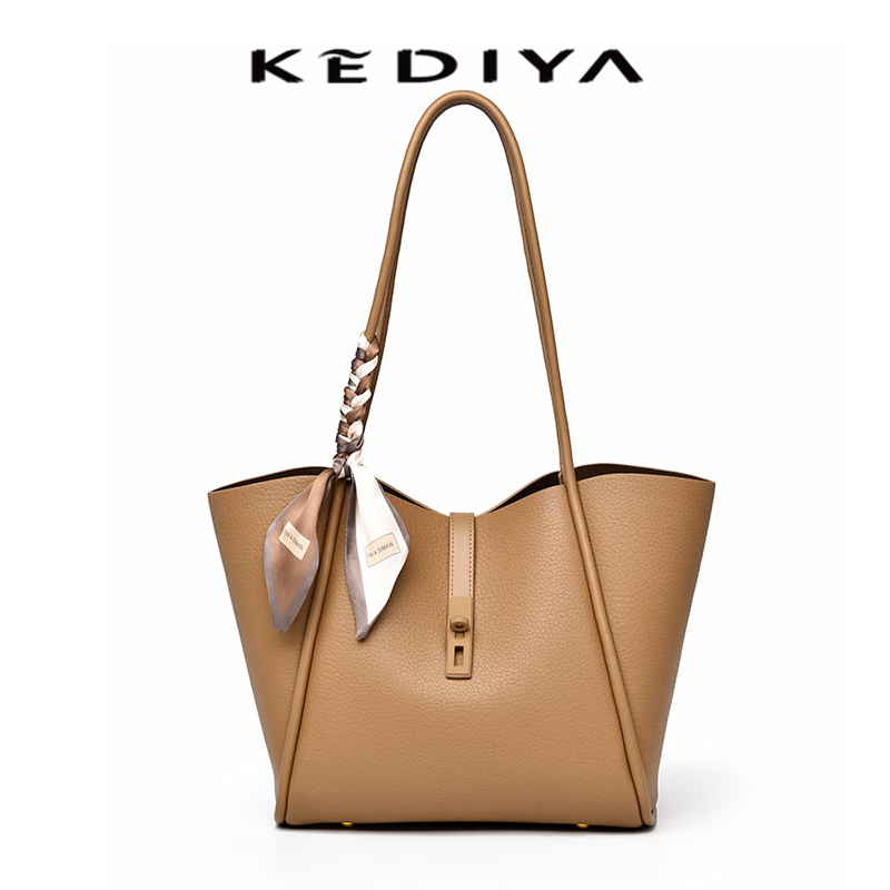 กระเป๋าโท้ต KEDIYA 2025 กระเป๋าสะพายแฟชั่นคุณภาพดีกระเป๋าสะพายความจุขนาดใหญ่สําหรับผู้หญิง