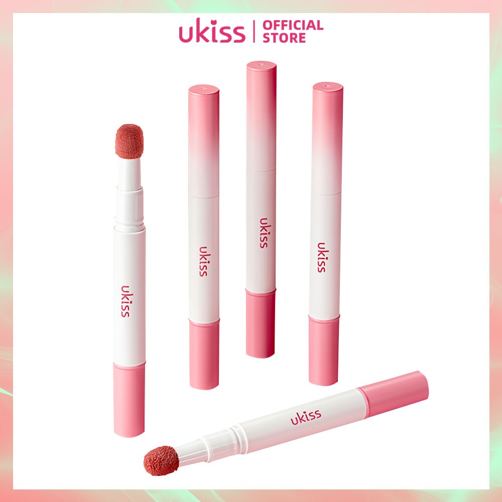 Ukiss Lip Cream Lip Lines Eraser High Coverage Powder Puff Lip Gloss 1.8g