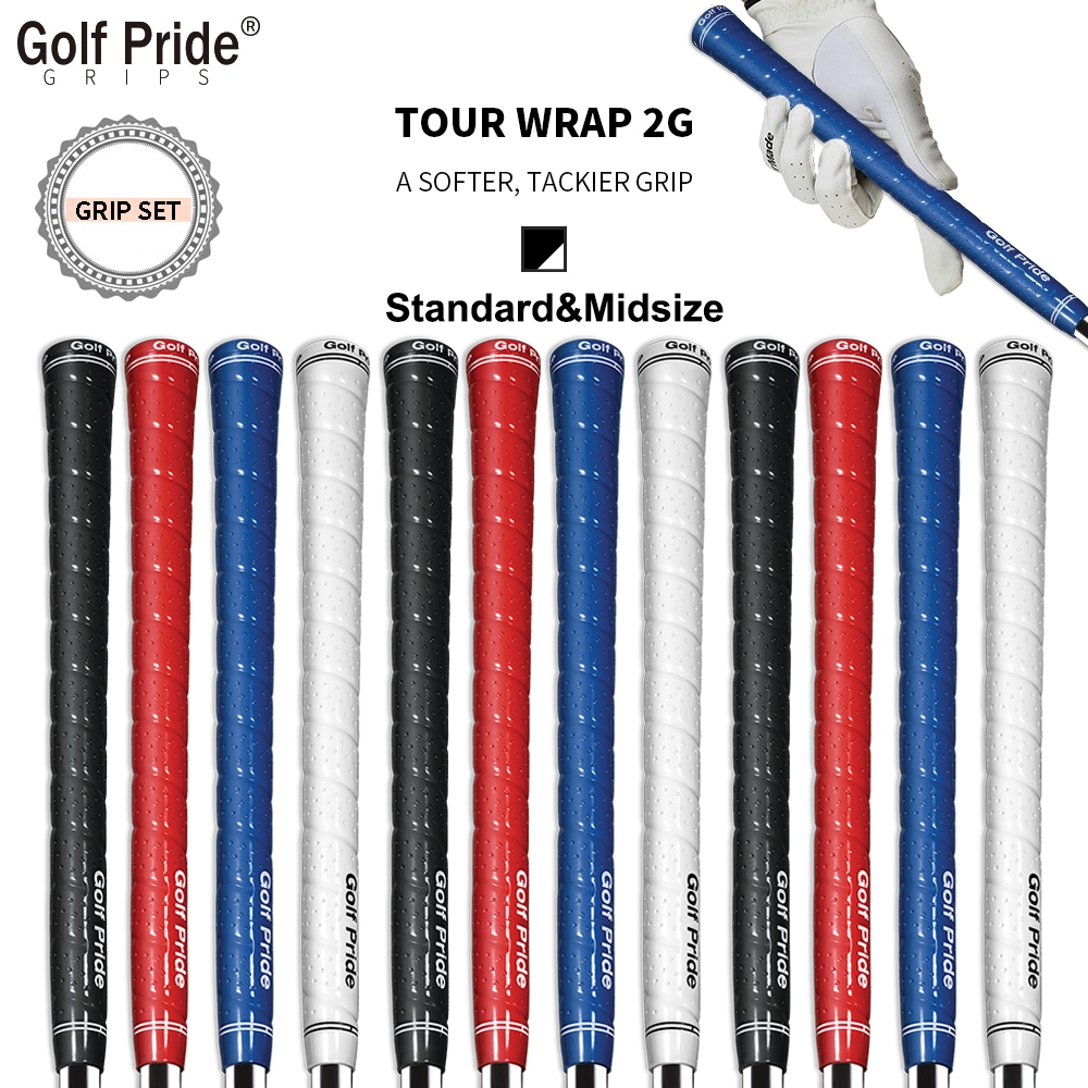 ด้ามจับกอล์ฟ Tour Wrap มาตรฐานและระดับกลาง 4 สี วัสดุ TPE ด้ามจับไม้กอล์ฟ