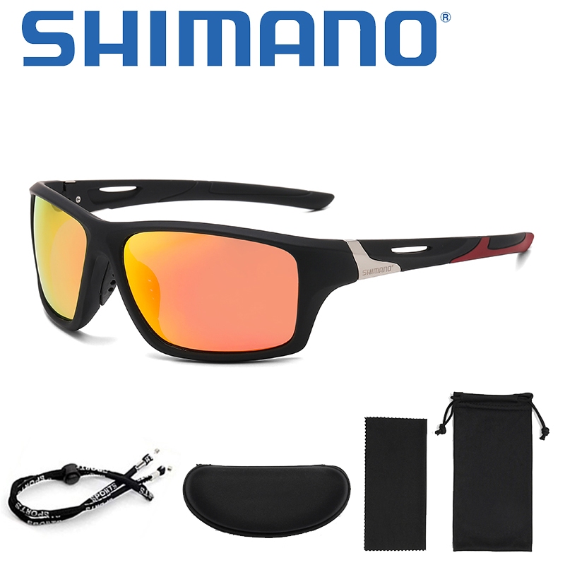 Shimano Sun แว่นตาแว่นตากันแดดโพลาไรซ์สําหรับผู้ชาย Shades สําหรับตกปลา Shades Polarized สําหรับชายผู้ชายคลาสสิกตกปลาแว่นตาขับรถฟรีกล่อง