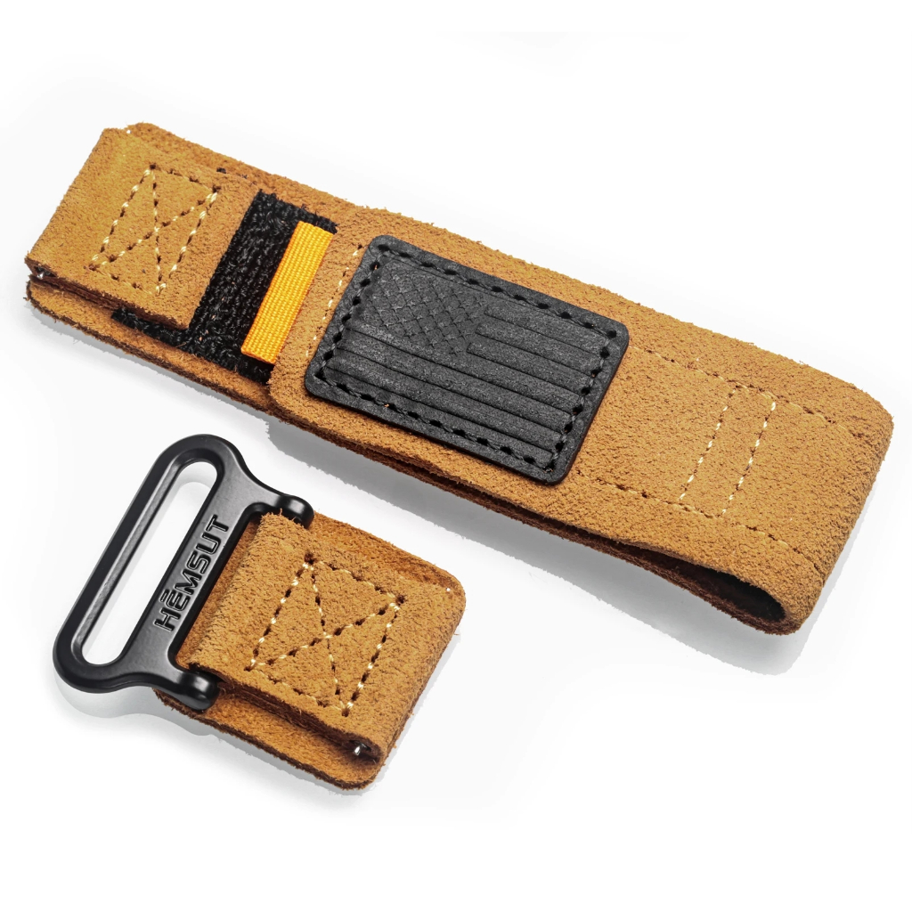 Hemsut สายนาฬิกาหนังหนังนิ่ม Vintage Quick Release Handmade สายหนังอิตาลีสีดํา Whisky สีน้ําตาลสีเทาตัวเลือก 20 มม.22 มม.