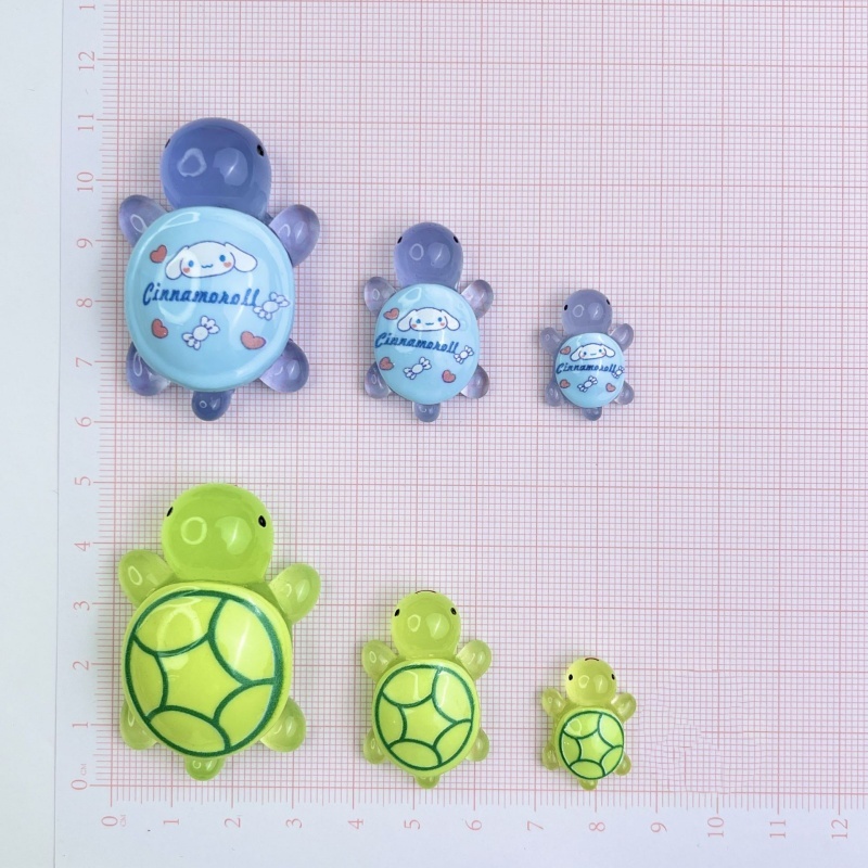 เต่าเรืองแสงในที่มืด Jibbitz ชุดตัวติดรองเท้าเซต ตัวติดรองเท้ามีรู จิ๊บบิท Charms ตกแต่งน่ารัก
