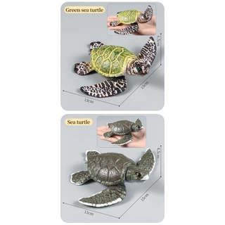 Sea Life จําลองสัตว์ทะเล Leatherback เต่าเต่าทะเลรุ่น Figurines ตัวเลขการกระทํา PVC การศึกษาของเล่นเด็กของขวัญ