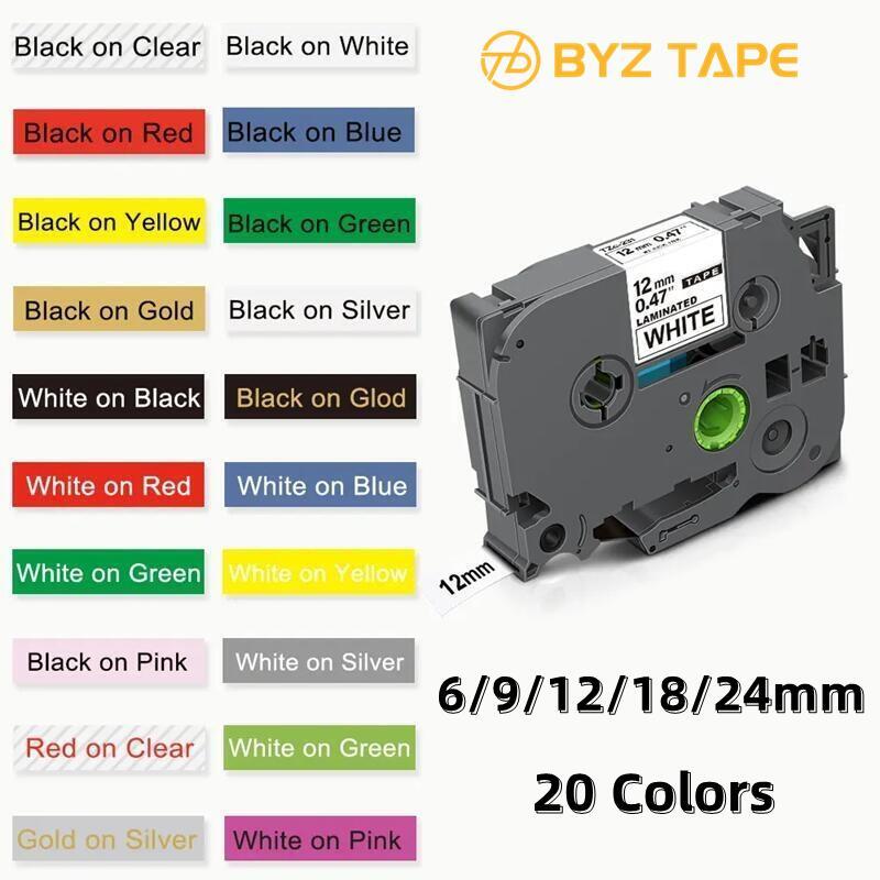 6/9/12/18/24 มม.TZE231 ป้าย tze231 TZe241 TZe251 เทปลามิเนต tze221 tze231 ริบบิ้นสําหรับ Brother P-t