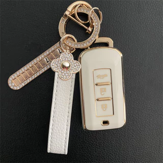 พร้อมส่ง เคสรีโมตกุญแจรถยนต์ TPU แบบนิ่ม สําหรับ Mitsubishi Mirage Xpander Outlander 3 ASX Colt Lancer Grandis Pajero Sport Eclipse Cross Montero Xpander