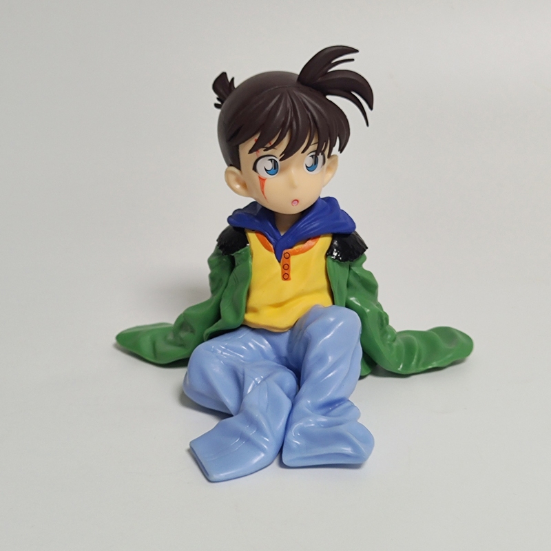 11 ซม.นักสืบ Conan อะนิเมะรูป Edogawa Konan หด Conan รุ่น Q PVC ตัวเลขการกระทําเดสก์ท็อปตกแต่งตุ๊กตาของเล่น