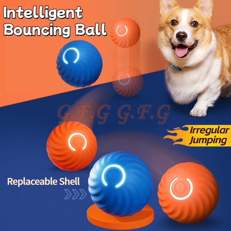 ลูกบอลอัตโนมัติ Pet Gravity Roller Ball ของเล่นแมว ของเล่นหมา ลูกบอลสัตว์เลี้ยง ลูกบอลแมว เสียบชาร์จ