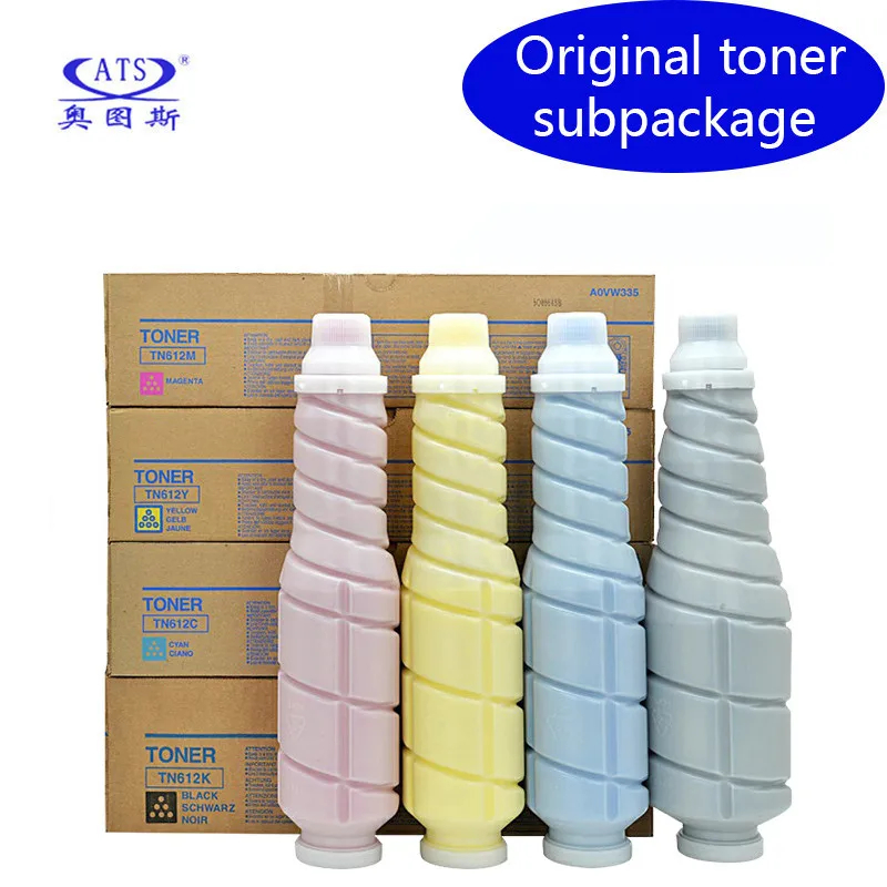 1pc TN612 ตลับหมึกสําหรับ Konica Minolta C6501 5501 6501 C5501 TN612Y TN612M TN612C TN612K โทนเนอร์ผ