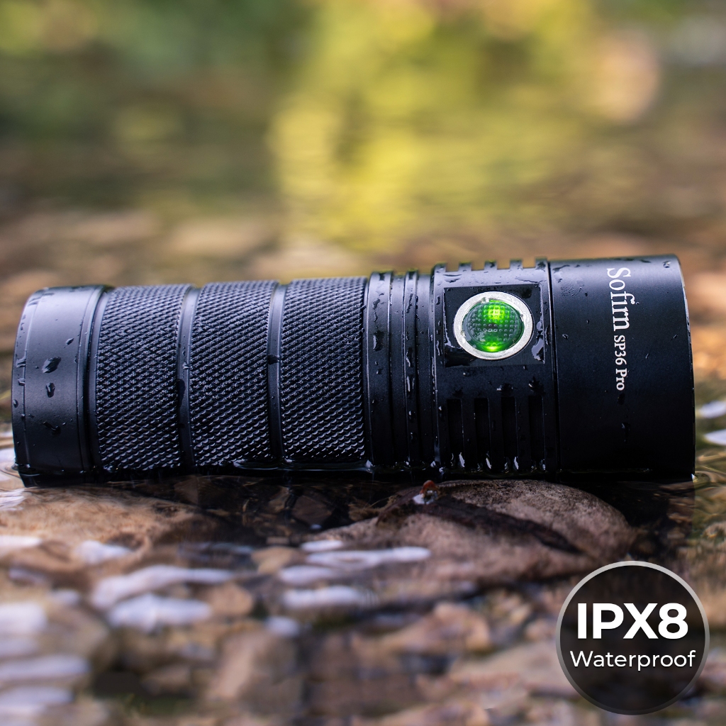 Sofirn SP36Pro 8000 ลูเมนไฟฉายที ่ มีประสิทธิภาพ BLF Anduril Driver 4 *SST40 หลอดไฟ LED ไฟฉายกันน ้ ํา IPX8 USB ชาร ์ จโคมไฟมือถือ — صورة 7