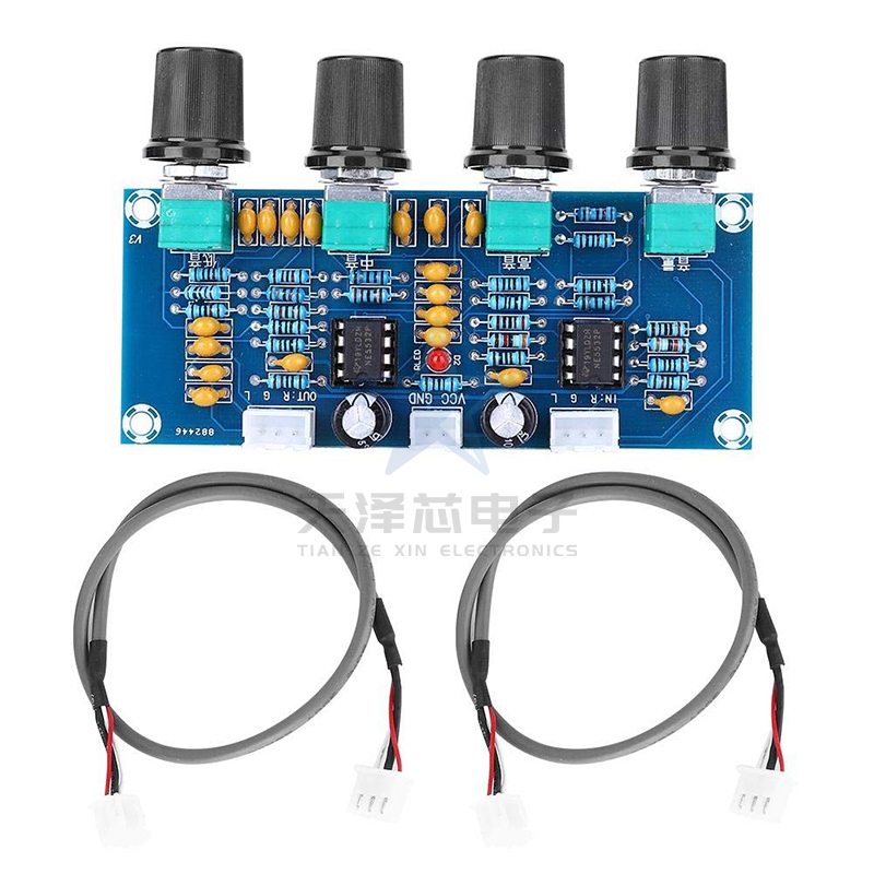 Xh-a901 NE5532 Tone Board Pre-amp พร้อมการปรับระดับเสียงเสียงเบสเสียงแหลม Pre-Amplifier Tone Controller สําหรับเครื่องขยายเสียง Board