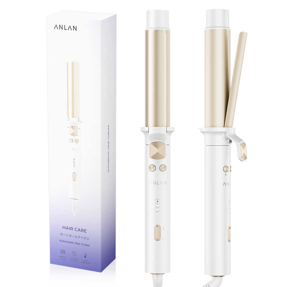 ANLAN เครื่องม้วนผมอัตโนมัติ ขนาดแกน32MM ลอนอัตโนมัติ แกนม้วนผมอัตโนมัติ ม้วนลอน ไอออนดูแลผม ผมสวยภายใน5นาที