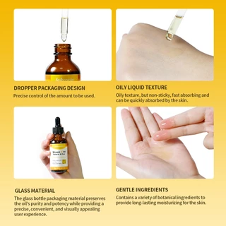 Lakerain Vitamin E Oil 100% Pure & Natural ให้ความชุ่มชื้นและกระชับผิวช่วยลดเส้นละเอียดและจุด