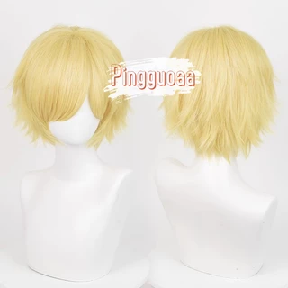【Manmei】30CM Universal Fluffy Upturned Short Wig Practice Hand Heat Resistant Synthetic Hair Cosplay Wigs