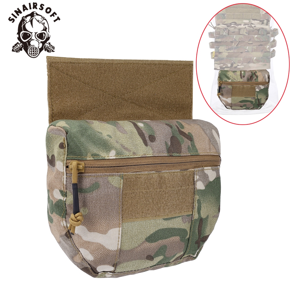 ทหารยุทธวิธีเกียร์ Molle การล่าสัตว์ Carrier CRM CRX D3 Chest Rig Drop Dump กระเป๋า