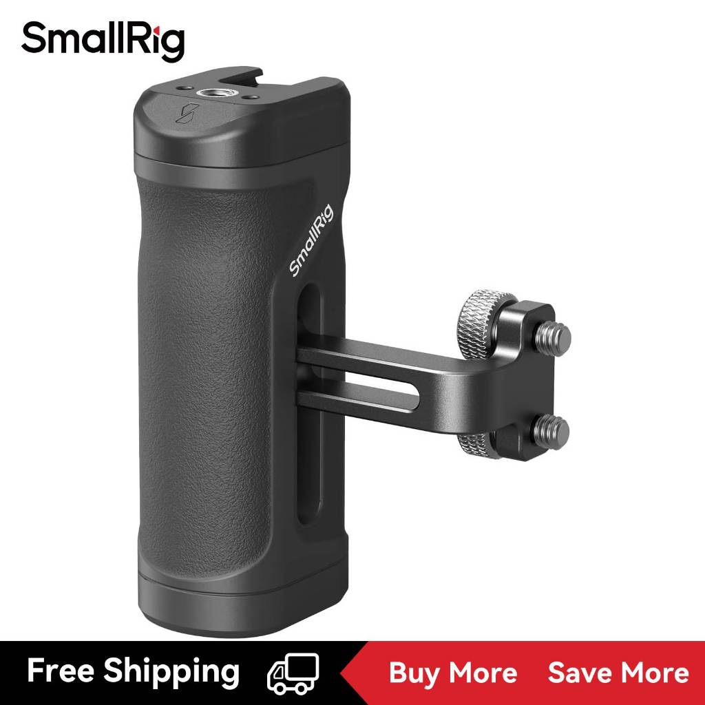 Smallrig Mini Side Handle สําหรับ 1/4 "-20 รูเกลียว, Ergonomic กล้อง Handle พร้อมรองเท้าเย็นในตัว & รูเกลียว 4755