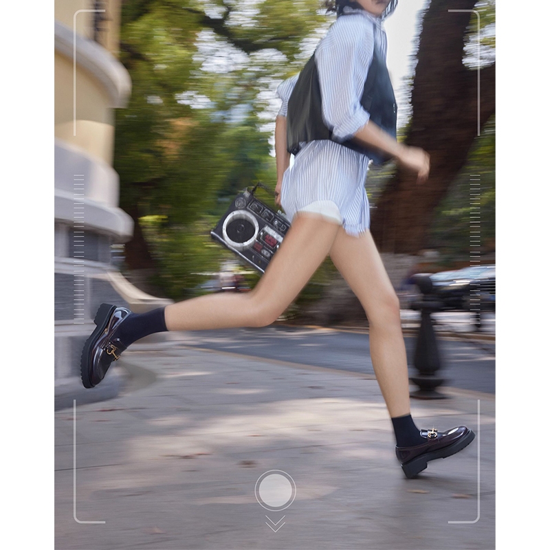 Staccato Women's Penny Loafers รองเท้าคัทชู รองเท้าส้นตึก EGB04