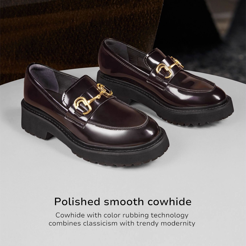 Staccato Women's Penny Loafers รองเท้าคัทชู รองเท้าส้นตึก EGB04