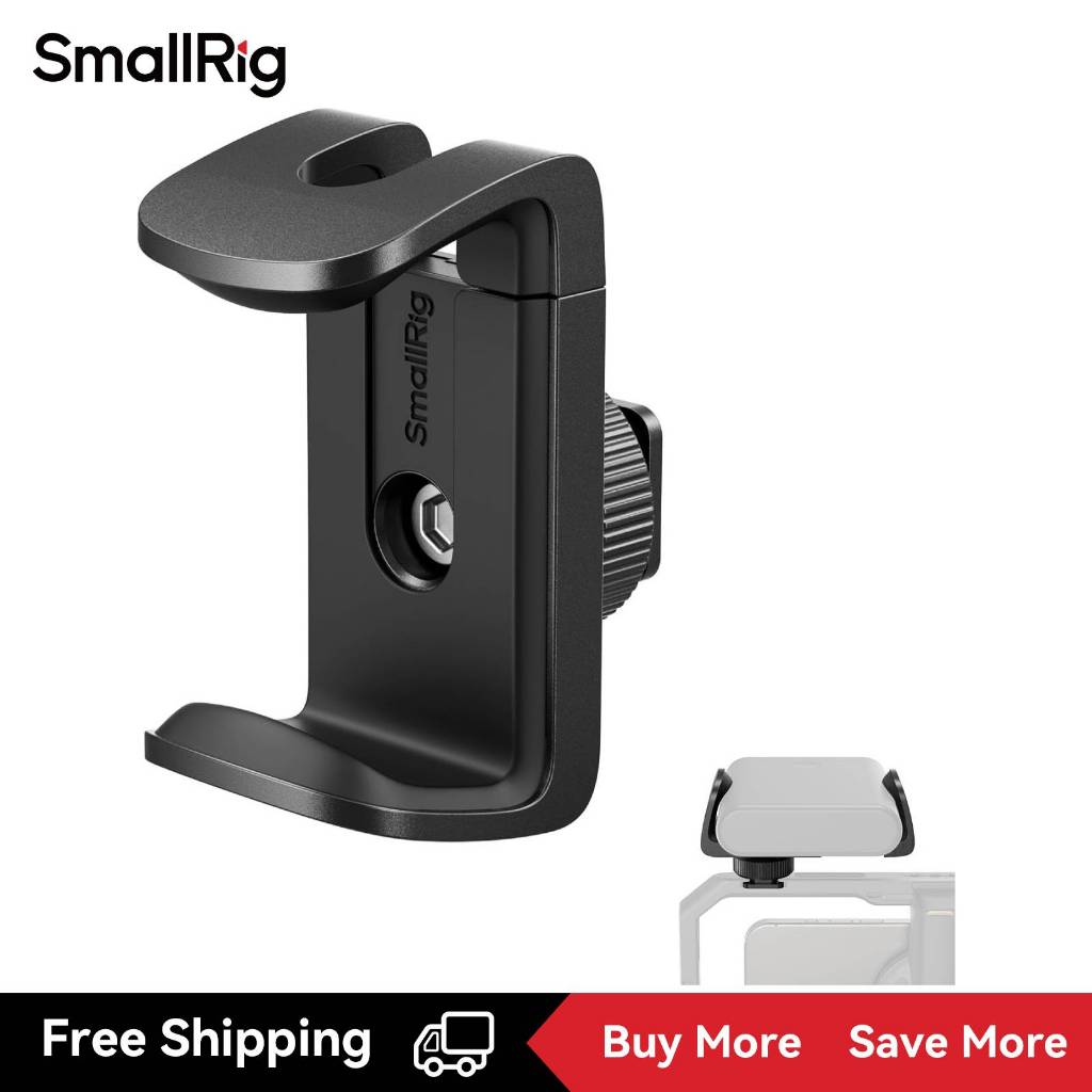 Smallrig Power Bank Holder with Cold Shoe Mount, Power Bank Clamp Mount, Adjustable Power Bank Clamp for Camera rig and Phone Cage 4600