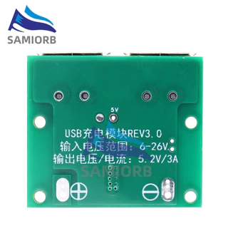 Dual USB DC-DC 9V 12V 24V 36V ถึง 5V 3A Step Down Buck Converter Board Car Charger โมดูลแหล่งจ่ายไฟพลังงานแสงอาทิตย์