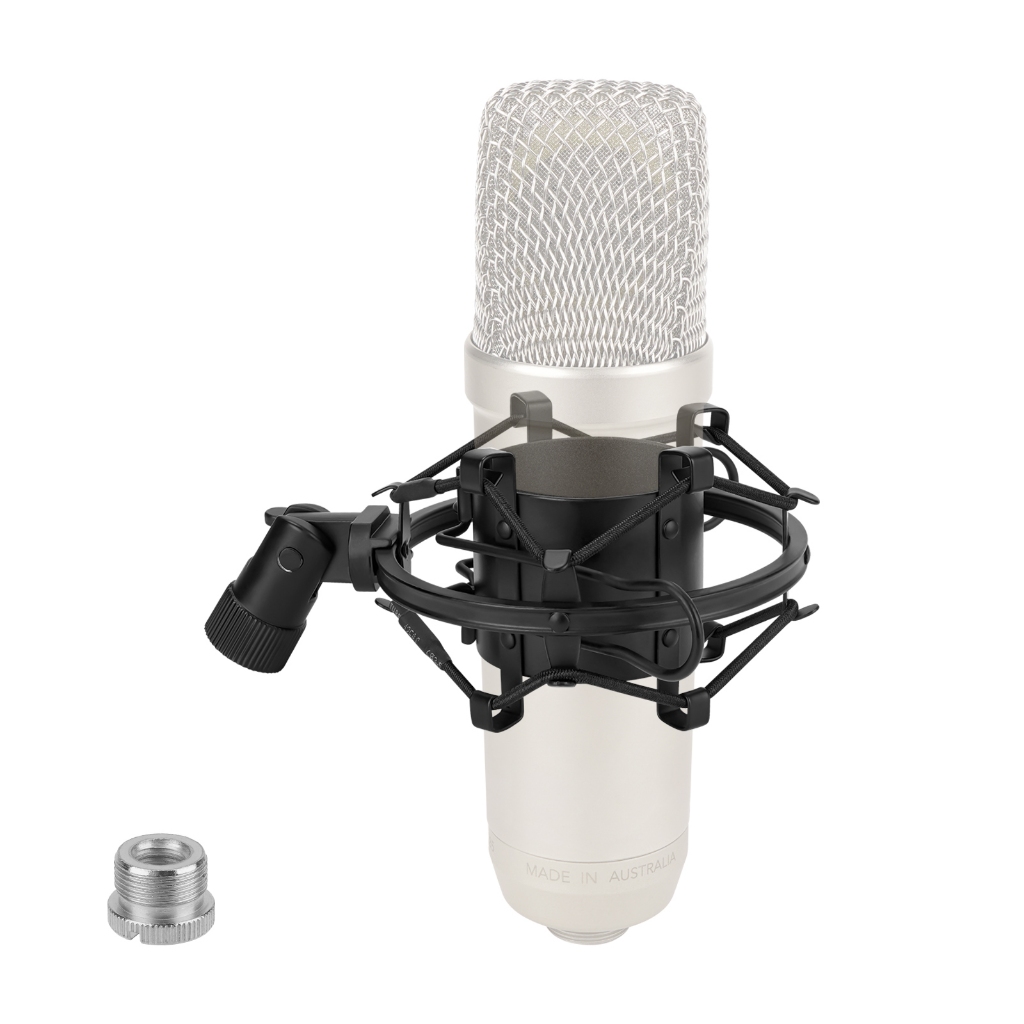 Geekria ขาตั้งไมโครโฟนรองรับ Audio Technica AT2020, AT2035, AT2050, MXL V67G, Rode NT1 Mic Holder Cl
