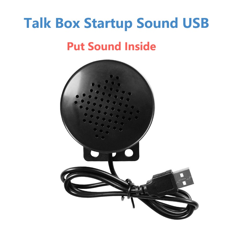 Etc JDM Talk Box Car Startup Sound USB DIY ลําโพงเสียงเพิ่มปลั๊กเสียงที่กําหนดเอง N เล่นขนาดเล็กและดังพร้อมรูสกรู
