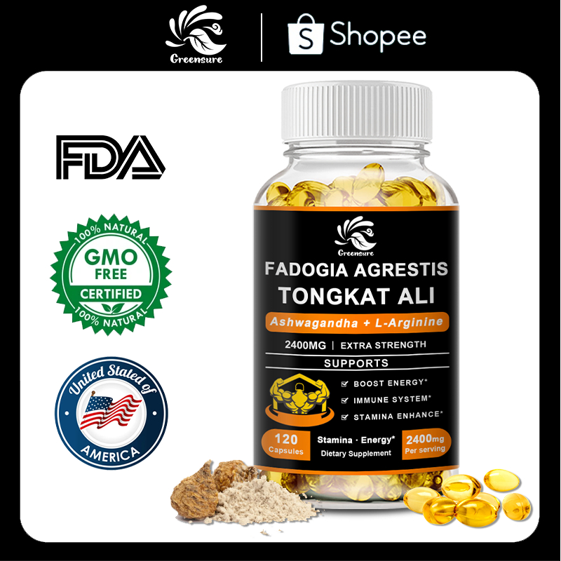 Tongkat Ali Fadogia Agrestis Capsules เพื่อเพิ่มพลังงาน Stamina, ภูมิคุ้มกันด้วย Ashwagandha L-Arginine