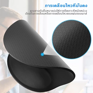 แผ่นรองข้อมือ 2 ชิ้น แผ่นรองคีย์บอร์ด แผ่นรองเมาส์ กันลื่นสำหรับคอมพิวเตอร์ PC และแล็ปท็อป