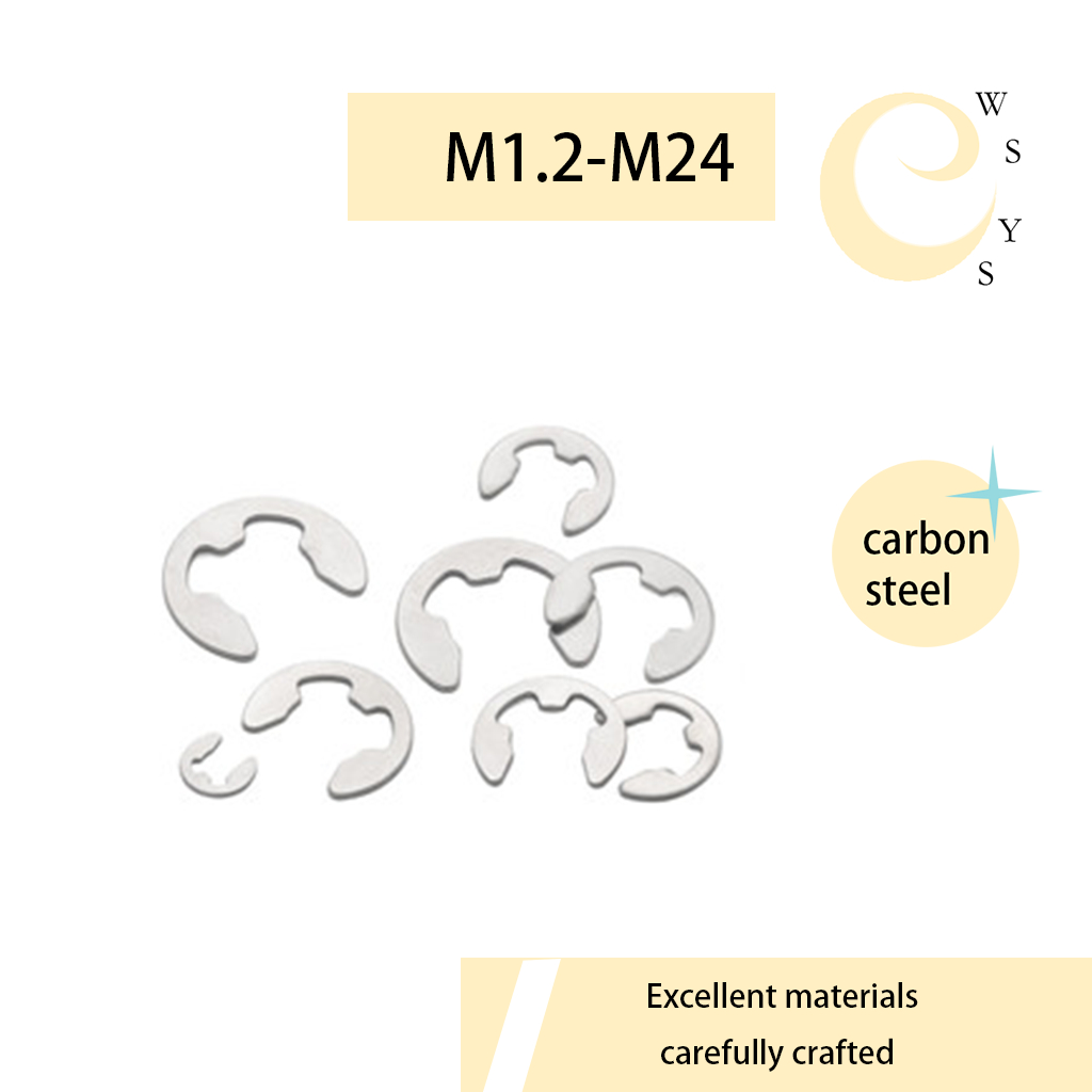 [wsys] แหวนสแน็ปรูปตัว E สแตนเลส 304 (M1.2-M24 EK)