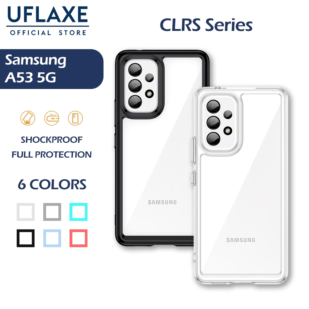 UFLAXE CLRS เคสสำหรับ Samsung Galaxy A53 5G - เคสโทรศัพท์ใส เคสแข็งกันกระแทก