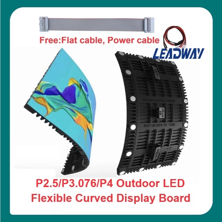 P2.5 P3 P4 LED กันน้ําโค้ง LED แผงหน้าจอผนังยืดหยุ่น LED ที่กําหนดเองจอแสดงผลรูปร่าง Wave/s รูปร่างจ