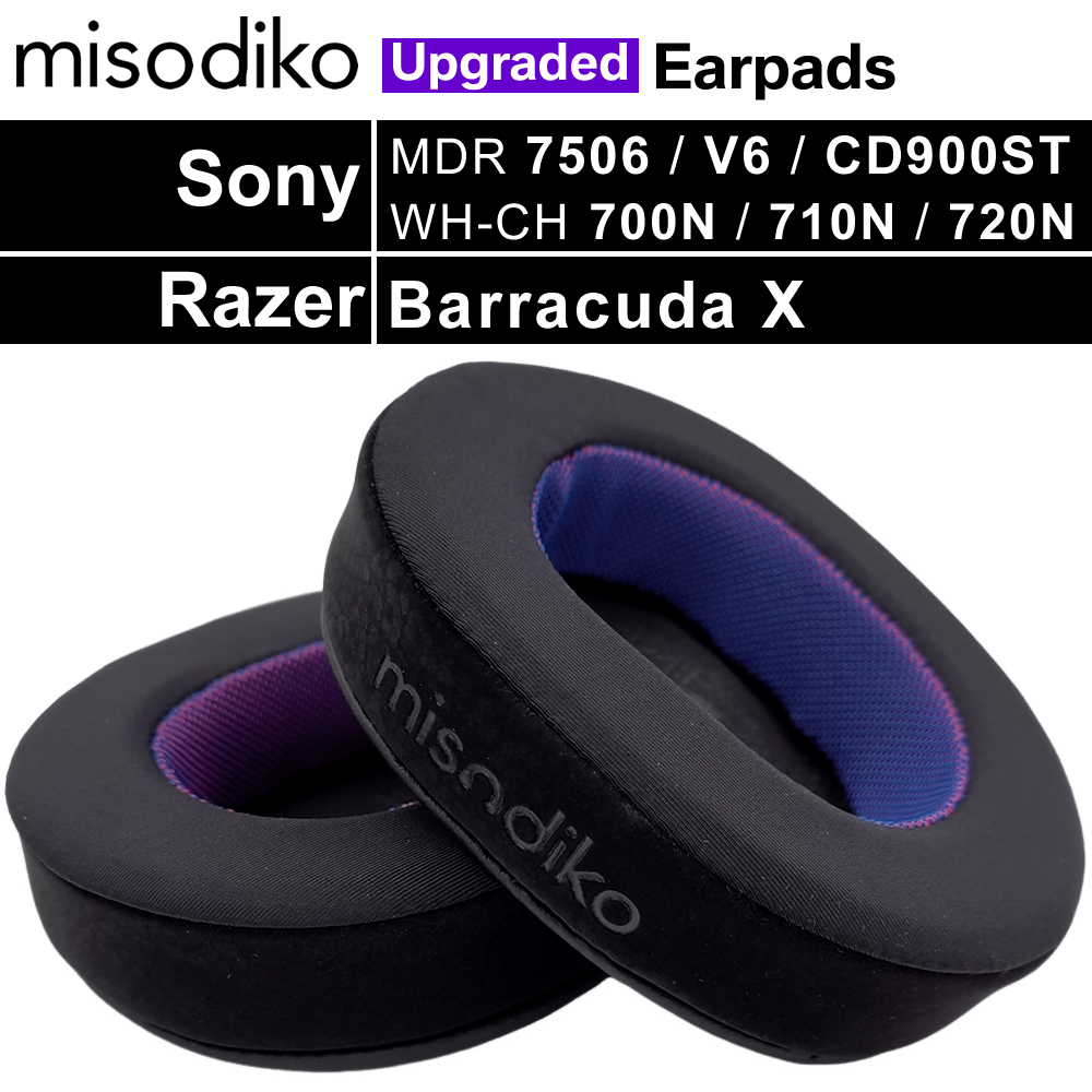 Misodiko อัพเกรดแผ่นรองหูฟังสําหรับ Sony MDR 7506/ V6/ CD900ST, WH-CH720N/ CH710N/ CH700N หูฟัง