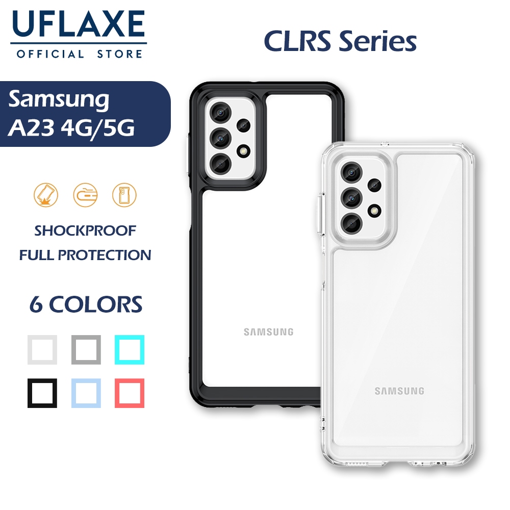 UFLAXE CLRS เคสสำหรับ Samsung Galaxy A23 4G/5G - เคสโทรศัพท์ใส เคสแข็งกันกระแทก