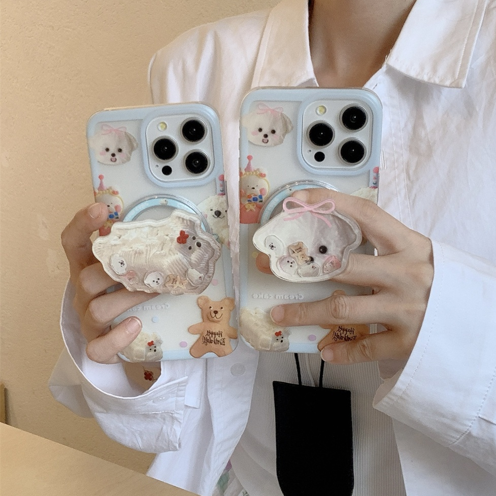 สําหรับiphone case 16 Pro Max 15 Pro Max 14 Pro Max 13 Pro Max 12 Pro Max Super Strongแม่เหล็กIMDรูปแบบการ์ตูนโทรศัพท์มือถือกรณี