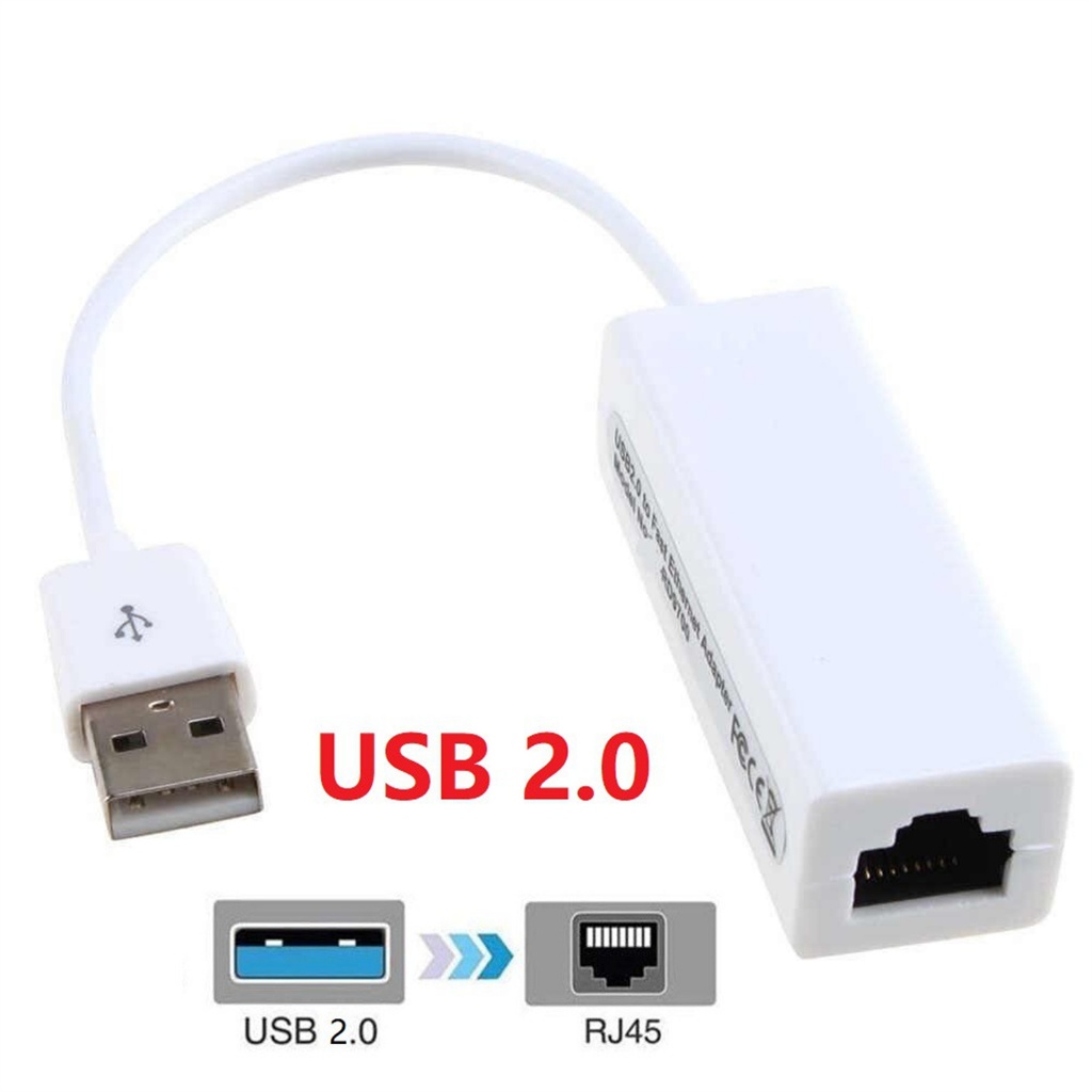 อะแดปเตอร์แบบมีสาย LAN USB 2.0/Type C ถึง RJ45 สําหรับ PC & แล็ปท็อป