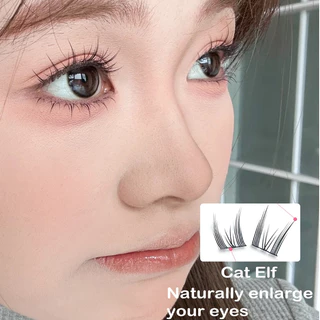 Minijumie 10 แถวกาวฟรีหนา Pure wild Upper eyelashes Natural Elf ทุกวันขนตาปลอม