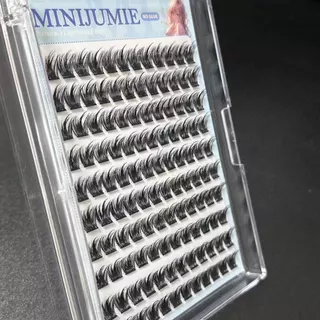 Minijumie 10 แถวกาวฟรีหนา Pure wild Upper eyelashes Natural Elf ทุกวันขนตาปลอม